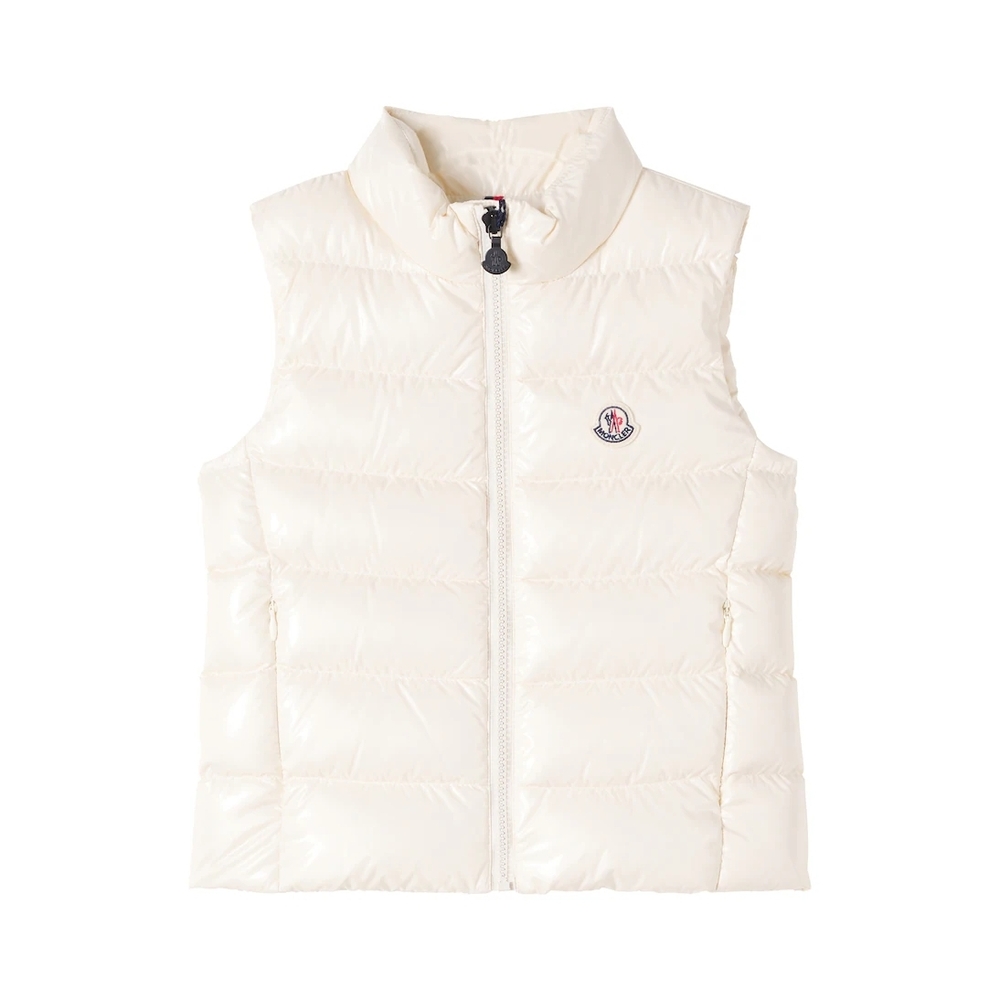 Moncler Enfant Ghany Down White Puffer Vest Size 2 Toddler Unisex